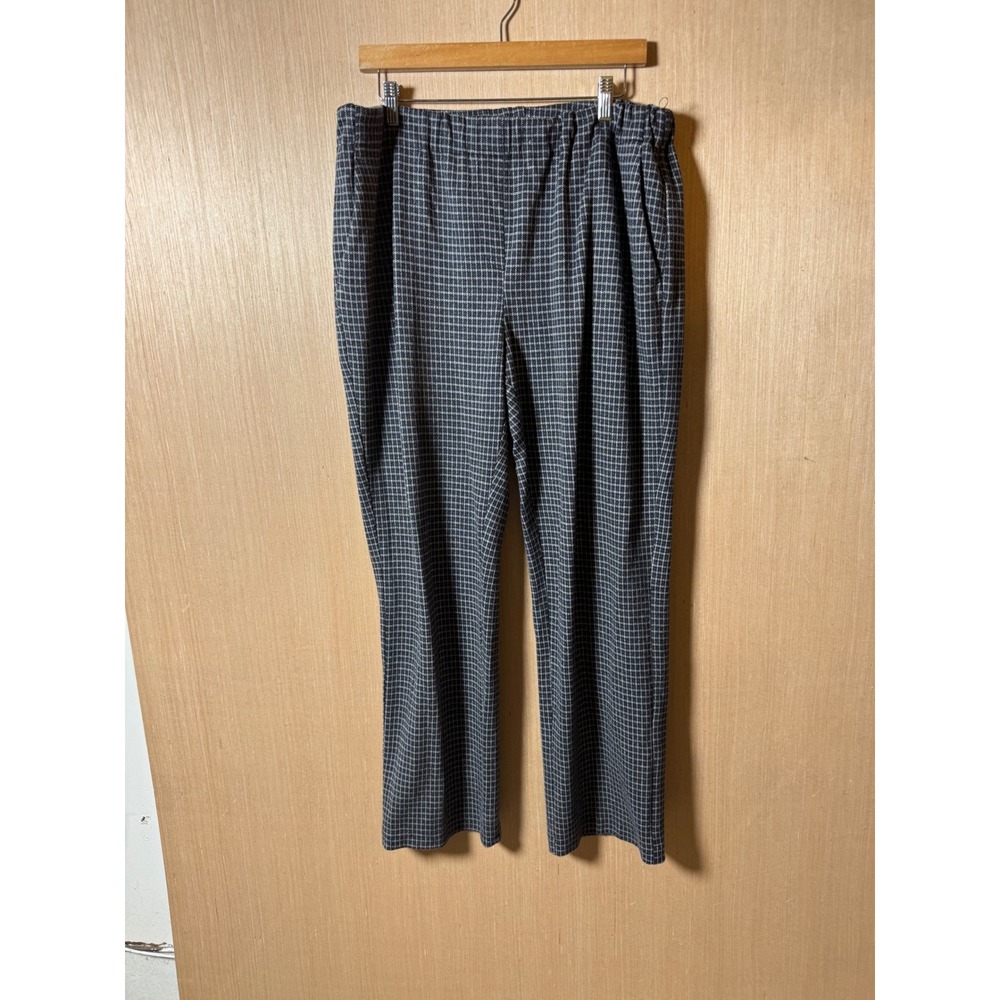 Weekend MaxMara $175 Women's Checkered Elastic Waist Casual Pants‎ Trousers